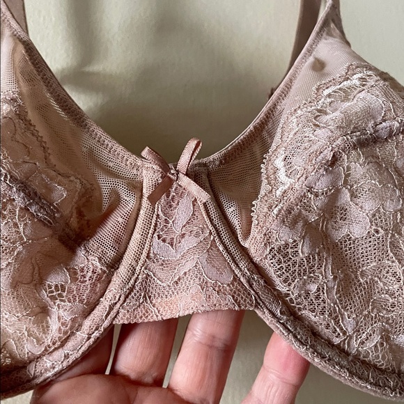 Lace Underwire Bra in Dusty Rose - Women Intimates - Picture 4 of 5